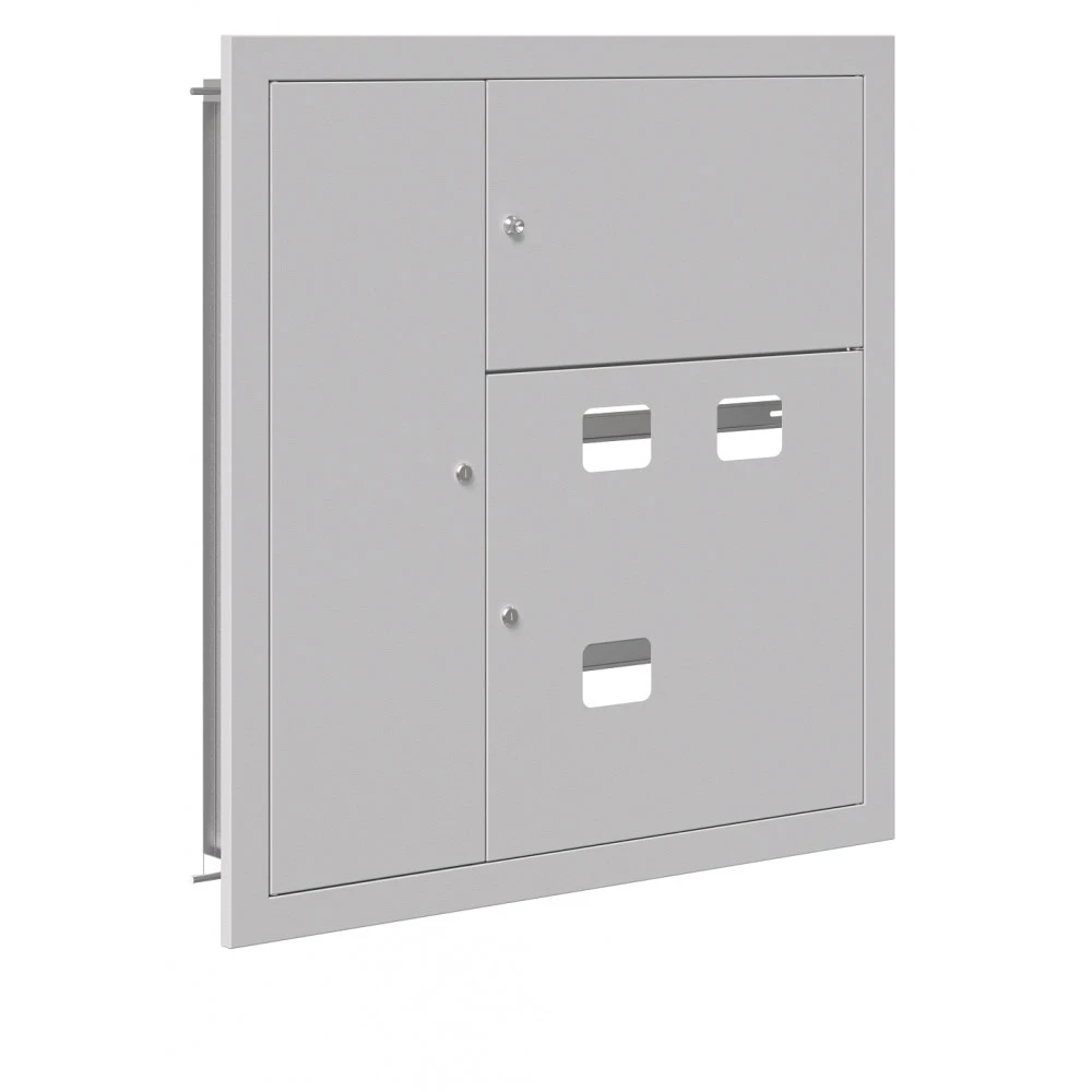 Щит этажный ESB ЩЭ-3-eco 1000х960х140мм, количество мест для электросчетчика - 3, корпус - сталь, цвет - серый, слаботочный отсек слева esb50018 Щит этажный ESB ЩЭ-3-eco 1000х960х140мм, количество мест для электросчетчика - 3, корпус - сталь, цвет - серый, слаботочный отсек слева esb50018