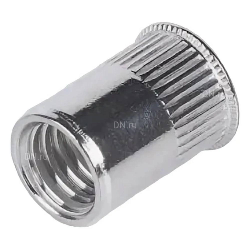 Заклепка резьбовая SORMAT M8L с уменьшенным бортом, толщина скрепляемого материала 3-5мм, длина - 18.5мм, материал - сталь, упаковка - 500шт