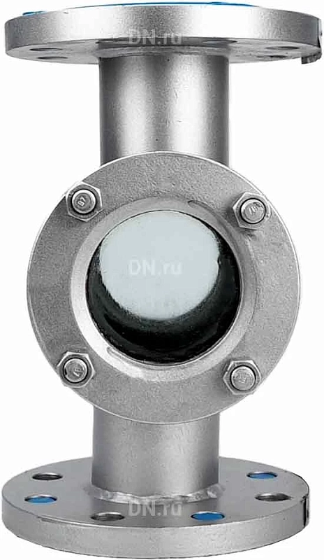 Стекло смотровое SG2-35S-F тип В ГОСТ 21836-2021 Ду80 Ру16 нержавеющая сталь, фланцевое