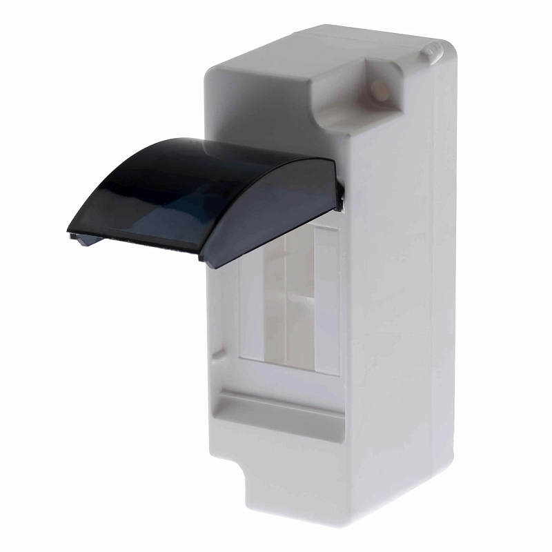 Бокс навесной ЭРА SIMPLE КМПн 1/2 IP30, прозрачная крышка, количество модулей - 2, корпус - пластик, цвет - белый Б0051470