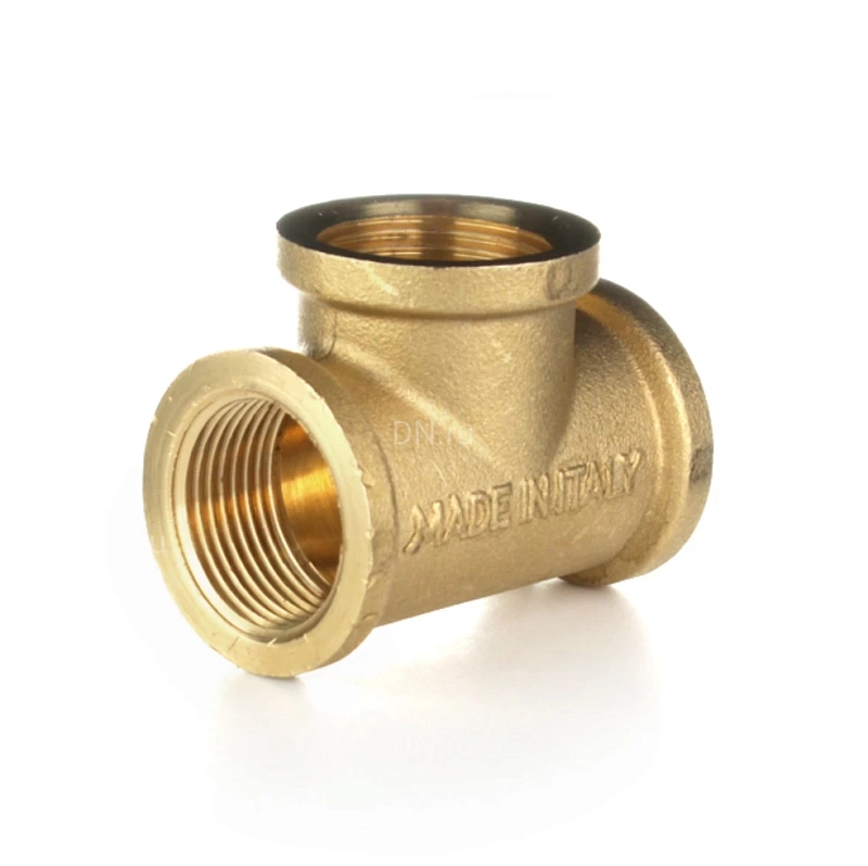 Тройник равнопроходной ELSEN Metalit 1″ Ду25 Ру16 90° корпус – латунь CW617N, присоединение – внутренняя резьба EBF07.10